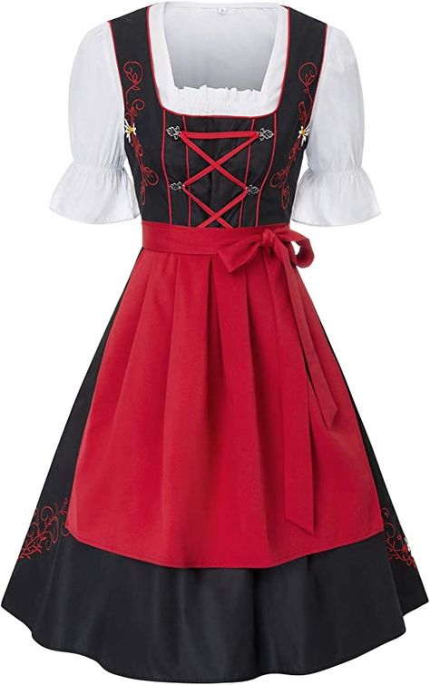 Oktoberfest Costume Women, Apron Embroidery, Lederhosen Women, Oktoberfest Costume, Halloween Costumes For Women, Dirndl Blouse, Beer Girl, Oktoberfest Party, Fancy Dress Outfits