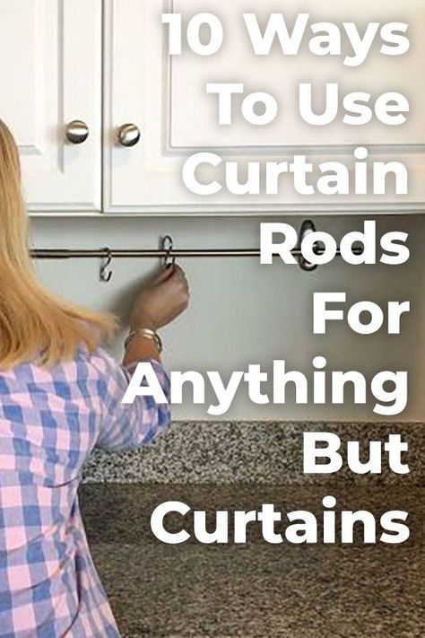 Curtain rods are a great way to decorate without the hastle! #diy #diyhomedecor #inspirational Upcycling, Organisation, Trendy Shower Curtain, Diy Hanging Shelves, Decorative Hand Towels, Mason Jar Lighting, Mason Jar Diy, Hanging Curtains, Hanging Shelves