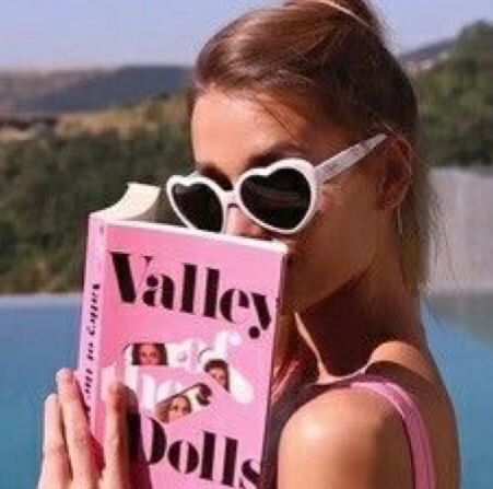 Pink, Dolls, Sunglasses, Reading, A Book, A Girl, We Heart It, A Woman