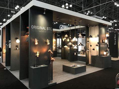 Original BTC at ICFF New York #ICFF2017 #Design #Lighting #NewYork Light Showroom Design Interiors, Lighting Showroom Design, Light Showroom Design Display, Lights Showroom, Showroom Lighting, Electrical Shop, Modern Luxury Interior, Hm Home, Showroom Display