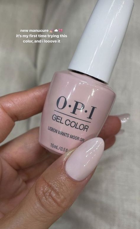 *this is a commissionable link   nude pink white nails diy gel nail polish lisbon wants more opi Color Trends 2024, Opi Nail Polish Colors, Opi Gel Nails, Opi Nail Colors, Nail Color Trends, Stickers Sheet, Basic Nails, Gel Nail Colors, Top Nail