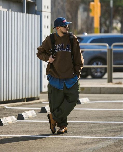 Japanese Skater Style, Cityboy Style Japan, Fall Outfits Japan, Streetwear Fashion Japan, Japan Fashion Street Men, Japan Street Fashion, Americana Fashion Men, Outfits Japan, Japanese Street Fashion Men