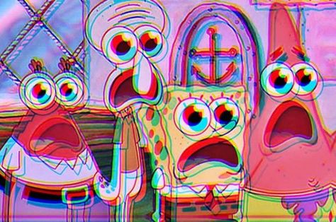 #Trippy Spongebob Trippy Quotes, Trippy Pictures, Trippy Aesthetic, Look Wallpaper, Spongebob Wallpaper, Trippy Wallpaper, Dope Art, Trippy Art, Laptop Wallpaper