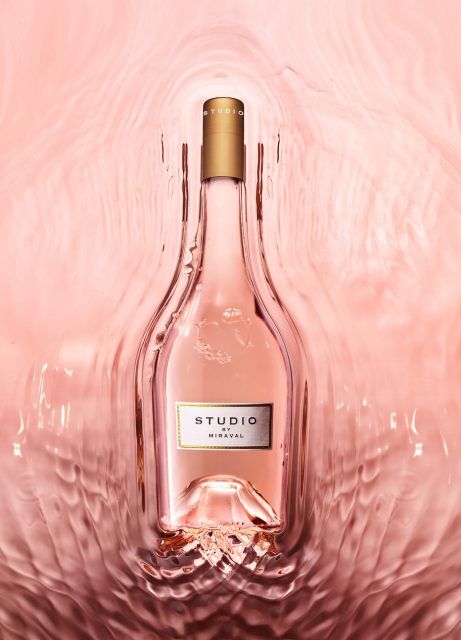 Miraval Wine, Wine Marketing, Wine Bottle Photography, Vine Bottle, Champagne Design, Bottle Photography, Rose Drink, Wine Rose, Brad And Angelina