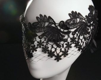 Popular items for lace mask on Etsy Black Lace Mask, Mask Outfit, Lace Face Mask, Witch Cosplay, Face Veil, Lace Mask, Soft Heart, Eye Cover, Lace Veils