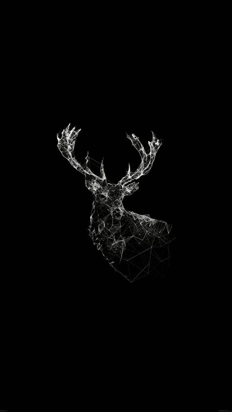 iWallpapers - Album on Imgur Cool Black Wallpaper, Deer Wallpaper, Deer Illustration, Images Harry Potter, Wallpapers Android, Iphone 6 Wallpaper, Wallpapers Iphone, Tumblr Wallpaper, Animal Wallpaper