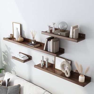 Wall Shelves Ideas Living Room, 3 Wall Shelf Ideas, Floating Shelves For Office Wall, Small Office Floating Shelves, Living Room Designs Shelf, Small Shelves Decor Living Room, Shelfs On The Wall, Office Wall Floating Shelves, Floating Shelf Layout Living Room