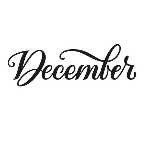 December In Calligraphy, December Typography, Month Typography, Calendar Bullet Journal, Baju Kurung Moden Style, Monthly Organizer, Months Calendar, Bullet Journal Monthly, Monthly Organization