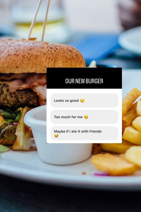 Many restaurants, food trucks or hospitality businessees that offer food use polls on instagtram stories to encourage engagement from their followerr/audeince. It is also a sure way to know wether your audience would appreciate a new menu item or whatver chnages you are planning in your establishment. basically you can use it as one form of primary resrach.😆 Story Ideas For Restaurants, Social Media Marketing For Restaurants, Food Engagement Posts, Restaurant Content Ideas, Restaurant Story Ideas, Food Post Ideas, Taco Shack, Marketing For Restaurants, Restaurant Promotions