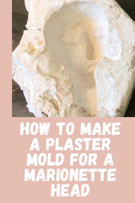 From the YouTube Channel "Puppets By Arlee" is a A Step by Step DIY Tutorial of how to make a marionette string puppet head mold out of plaster for multiple paper mache heads of the same shape. Paper Mache Puppet Heads, Paper Mache Head, Plaster Molds, Paper Mache, Puppets, Molding