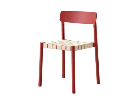 &Tradition Betty TK1 Chair | Dining Chairs | est living Product Library Cesca Chair, Red Chair, Blue Wood, Wood Dining Chairs, Modern Carpet, Table Bar, Black Kitchens, Wood Kitchen, Chair Backs