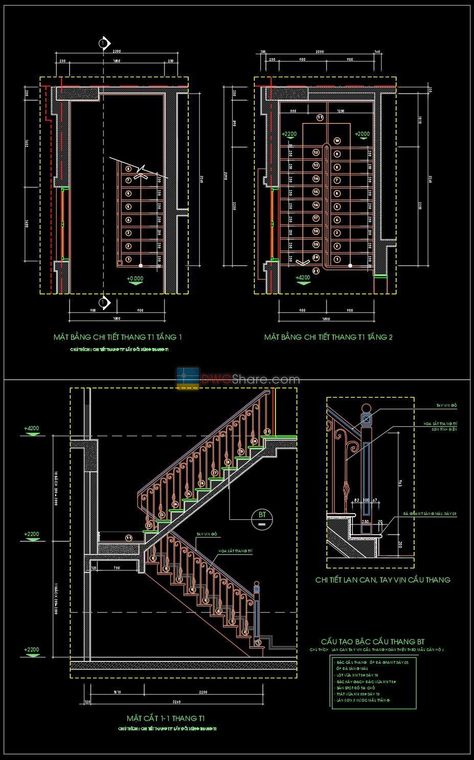 Stairs Plan, Stairs Detail, Stairs Floor Plan, How To Draw Stairs, Stair Design Architecture, Stair Plan, Interior Stair Railing, Modern Stair Railing, Staircase Designs