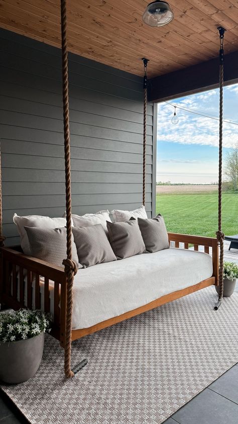 Shop recommended products from Terra Nelson Home on www.amazon.com. Learn more about Terra Nelson Home's favorite products. Daybed On Porch, Loloi Rug, Porch Swing Bed, Swing Bed, Woodland House, Hanging Beds, Deck Designs Backyard, Outdoor Daybed, Diy Outdoor Decor