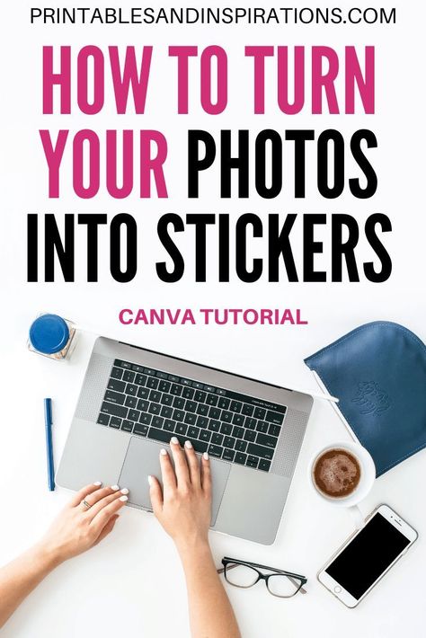 How to turn photos into stickers, make a picture into a sticker, make your own stickers, Canva tutorial #canva #plannerstickers #planneraddict #printablesandinspirations #diy #lifeplanner #happyplanner Create A Pin, How To Make Photo, Using Canva, Pinterest Design, Canvas Learning, How To Make Stickers, Photo Stickers, Canva Tutorial, Graphic Design Tools