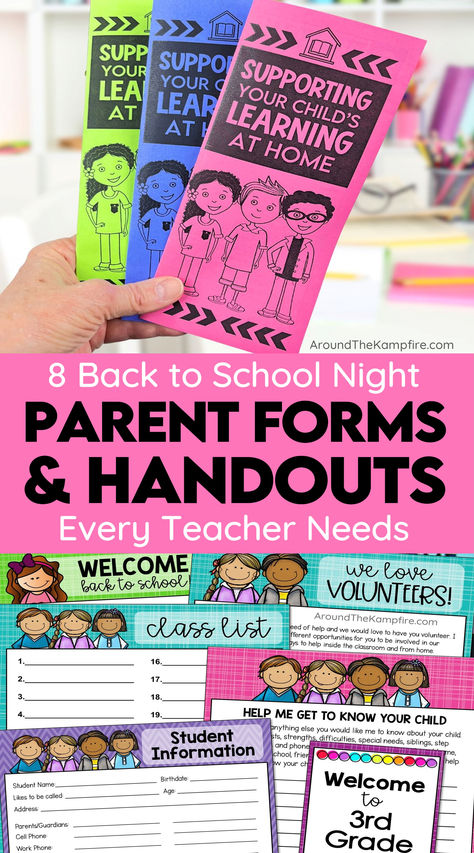 back to school night parent information sheets Parent Open House Ideas, Back To School Night First Grade, Back To School Night Parent Activity, Preschool Open House Activities, Open House Ideas Elementary School, Open House Activities For Preschool, Open House School Ideas, Curriculum Night Ideas Teachers, Parent Night Ideas For Teachers