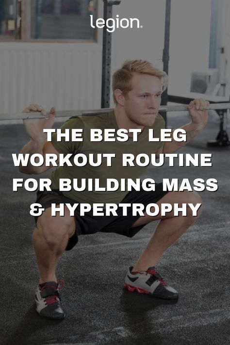 If you want strong, powerful legs, follow this workout routine. Featuring compound leg exercises for a full leg workout that builds mass and hypertrophy. https://bit.ly/2TKmn1S Leg Hypertrophy Workout, Hypertrophy Leg Workout, Full Leg Workout Gym, Leg Building Workout, Beginner Leg Workout Gym, Crossfit Leg Workout, Muscular Legs Workout, Crossfit Legs, Compound Leg Exercises