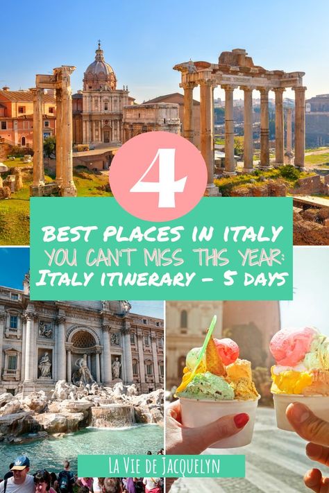 best places in Italy 4 Days In Italy, 5 Days In Italy, 5 Days In Italy Itinerary, 3 Days In Italy, Italy Itinerary 1 Week, 5 Day Italy Itinerary, 10 Day Italy Itinerary Trips, Italy Itenery, Italy Itinerary Two Weeks