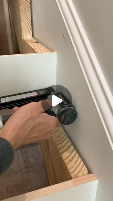 William Keith Dykes on Instagram: "Part 2 on steps, How to install RISERS. #gotitcoach #stairs #risers #staircase #custom #customhomes #customhomebuilder #stairwizard #jig #howto #foamit #keepittight #part2 #wkdconstructionllc" Uk Stairs Ideas, Step Riser Ideas, Stairs Without Risers, Step Storage, White Stair Risers, Black And White Stairs, Open Stairs, Parts Of Stairs, Stairs Makeover