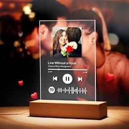 43 Of The Best Valentine's Day Gifts Under $50 Song Plaque, Music Plaque, Clear Acrylic Sheet, Spotify Code, Romantic Gestures, Capture Memories, Personalized Glass, Boyfriend Birthday, Glass Gifts