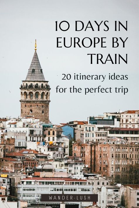 Euro Train Travel, Euro Rail Travel, Train Routes Through Europe, Train Travel Europe Itinerary, Traveling Europe By Train, Bucket List Places To Travel Europe, Europe Rail Itinerary, Tour Europe By Train, Europe Train Travel Maps