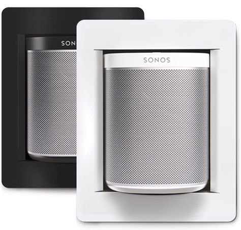 PlayBox by thenos | wall-box for the Sonos Play:1 Wall Mounted Speakers Living Rooms, Sonos In Wall Speakers, Sonos Speakers Living Rooms, Sonos Cabinet, Sonos One Wall Mount, Wall Mounted Speakers, Wall Speakers Living Room, Sonos Home Theater Setup, Sonos Ideas