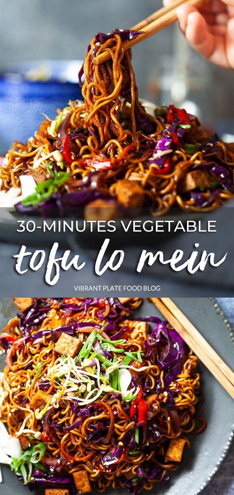 Wfpb Asian Recipes, Easy Healthy Meals Asian, Vegan Lazy Recipes, Vegan Purple Cabbage Recipes, September Vegetables In Season, Vegan Tofu Meals, Vegetarian Recipe Ideas, Tofu Meal Prep Lunches, Vegetarian Easy Dinner