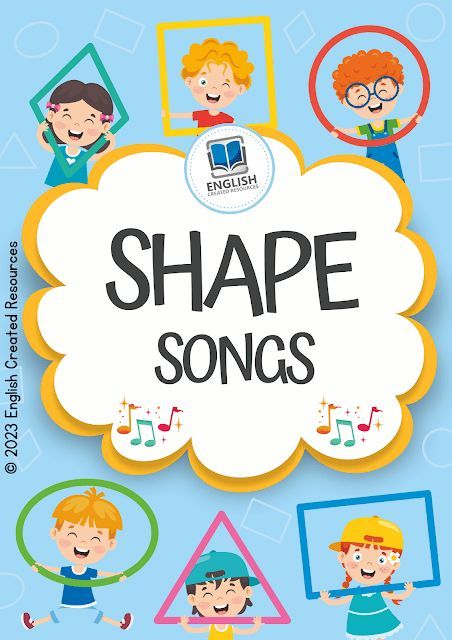 Shape Songs Science Poems, English Created Resources, Songs Preschool, Shape Songs, Shape Activities, Learn Skills, Teaching Shapes, English Activities For Kids, Phonics Rules