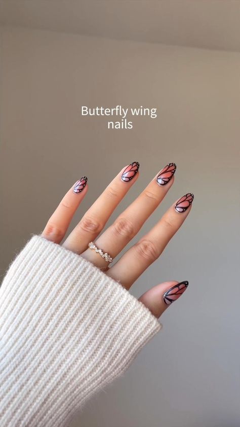 Butterfly wing nails #zicxa-photos #zicxa #images #background #wallpaper #freepik #shutterstock #VN Check more at https://zicxa.com/ideas/persona-4-desktop Gel Nail Designs Butterfly, Butterfly Wings Nails, Butterfly Nails Tutorial, Fairy Wing Nails, Acrylic Nails Butterfly, Fairy Core Nails, Butterfly Wing Nails, Wing Nails, Butterfly Pattern Nails