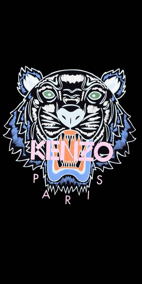 Tiger Wallpaper Iphone, Kenzo Wallpaper, Tipografi 3d, Kenzo Logo, Tiger Wallpaper, Paris Wallpaper, Iphone Wallpaper Photos, Iphone Wallpaper Themes, Fashion Wallpaper