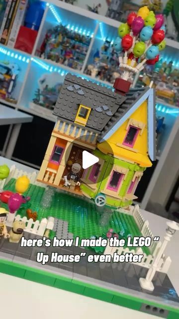 Matticus Bricks on Instagram: "“Adventure is out there.” 🏡🎈 The Up House is one of this year’s stand out LEGO Disney sets, but as cute as it is out of the box, it was just begging for an upgrade! I just had to complete the house with a Rebrickable project by rykfield (I’ll post a 🔗 on my website) and from there, the little yard seemed a natural next step. To take this set to the next level, I created a base using the Modular Integrated Landscaping System (MILS), a standard builders use to strengthen their modular city buildings. As I convert my own city to MILS, the Up House can now be easily situated in amongst the larger modular buildings, just like Carl’s house in the movie! #lego #legoset #legomoc #legoup #legodisney #legodisney100 #disney100 #legocity #mils #legomils #legoreels #l Lego Up House, Lego Modular Buildings, The Up House, Lego Scooby Doo, Lego House Ideas, Lego Movie 2, Lego Modular, Disney Pixar Up, Lego House