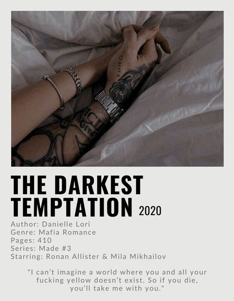 Ronan And Mila Aesthetic, Mafia Movies Romance, Mafia Romance Movies, Ronan And Mila The Darkest Temptation, Dark Romance Book Covers, Dark Romance Books Aesthetic, Dark Mafia Romance Books, Dark Romance Movies, Ronan Mila