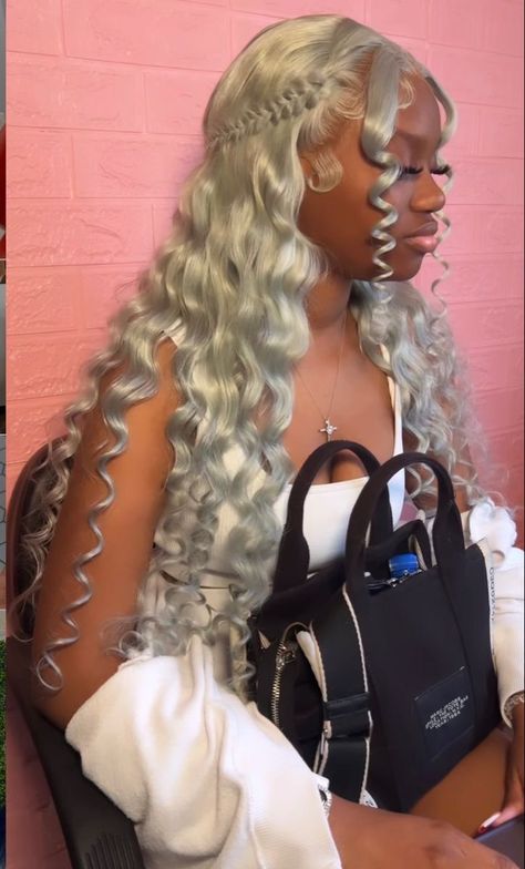 Grey Lace Front Wigs, Frontal Wig Hairstyles, 13x4 Lace Front Wig, Birthday Hairstyles, Quick Braided Hairstyles, Hair For Women, Birthday Hair, Protective Hairstyles Braids, Frontal Hairstyles