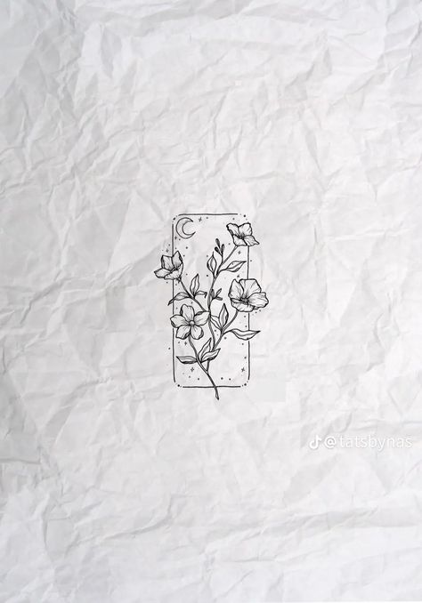 Square Tattoo, Tattoos 2024, Kpop Tattoos, Koi Tattoo Design, Sakura Tattoo, Basic Tattoos, Flower Tattoo Drawings, Moon Tattoo Designs, Small Pretty Tattoos