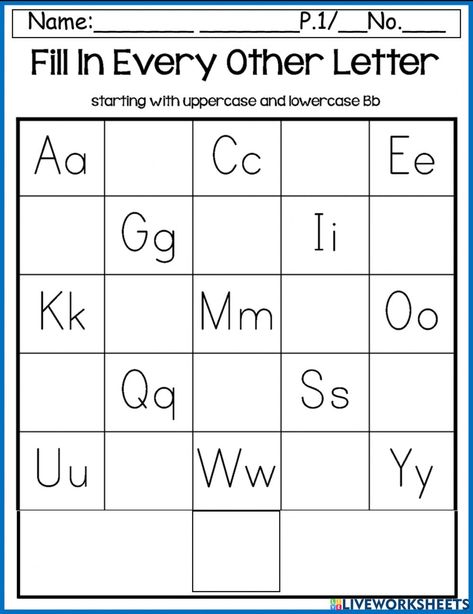 Write The Letters Worksheet, English Missing Letters Worksheet, Write Missing Alphabet Worksheet, Worksheet On Letters For Kindergarten, Fill In Missing Letters Worksheets, Writing Letters Worksheet, Alphabet Missing Letters, Missing Alphabet Worksheets Kindergarten, Missing Abc Worksheet