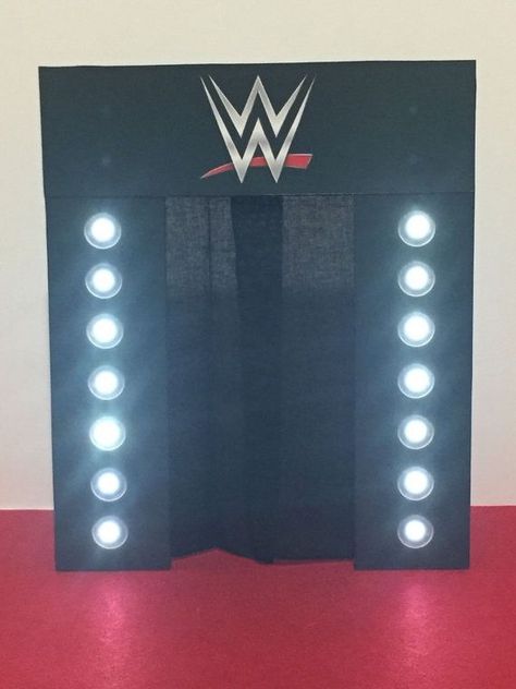 Image result for wrestling entrance stage Diy Wwe, Wwe Entrance, Wrestling Birthday Parties, Wrestling Birthday, Wwe Birthday Party, Wrestling Party, Wwe Party, Wwe Birthday, 1st Birthday Party Invitations