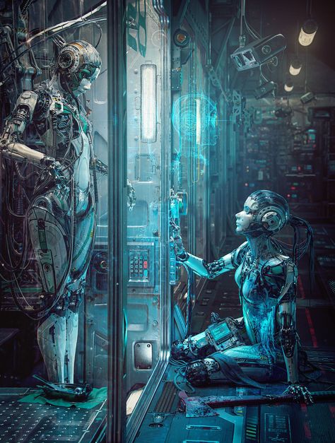 ArtStation - Michael Black Sci Fi Aesthetic, Futuristic Aesthetic, Cyberpunk Girl, Arte Robot, Cyberpunk Aesthetic, Cyberpunk City, Arte Cyberpunk, Cyberpunk Character, Speculative Fiction