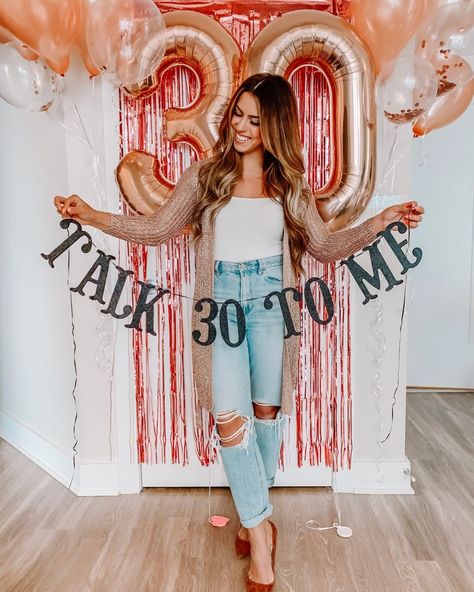 30th Birthday Party Themes, 30th Birthday Ideas For Women, 30th Birthday Themes, 30th Bday Party, Thirty Flirty And Thriving, 30th Birthday Bash, 30th Birthday Decorations, 30th Party, Thirty Birthday