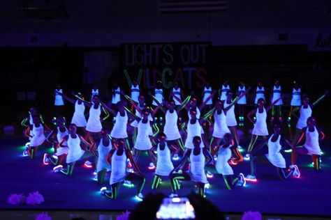 #cheer #cheerinspo #lifestyle #fashionblog Glow Pep Rally Ideas, Neon Pep Rally Posters, Lights Out Pep Rally, Cheer Pep Rally Themes, Neon Cheer Theme, Black Light Pep Rally, Glow In The Dark Pep Rally, Neon Pep Rally, Glow Pep Rally