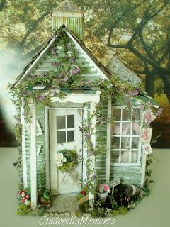 Lattice Door, Garden Hideaway, Cinderella Moments, Glitter Houses, Fairy Garden Houses, Dolls Houses, Miniature Houses, Paper Houses, Miniature House