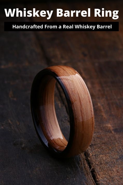 Men's Whiskey Barrel Ring - Men's Wedding Ring Whiskey Barrel Rings Wedding Bands, Men’s Rustic Wedding Ring, Whiskey Barrel Ring, Mens Wooden Wedding Rings, Mens Wedding Rings Wood, Bourbon Barrel Wedding Band, Whiskey Barrel Wedding Band, Whiskey Barrel Rings, Wood Wedding Ring Mens