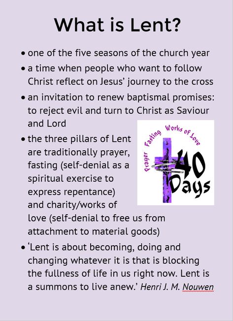 Lent For Teenagers, Lent Days Images, What Is Lent Catholic, Lent Days Quotes, What To Give Up For Lent, Lent Season Images, Lent Pictures, Lent Traditions, Ideas For Lent