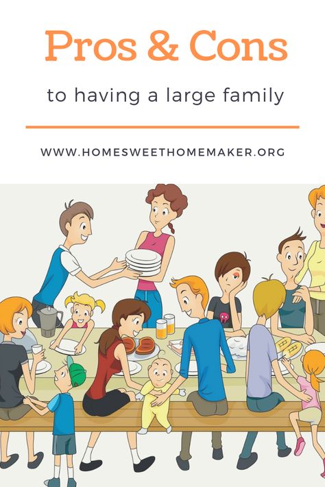 pros and cons to big families how many kids should i have family planning large family Big Family Organization, Large Family Home, Big Families, Better Mom, Large Families, Baby Talk, Parent Life, Attachment Parenting, Blended Family