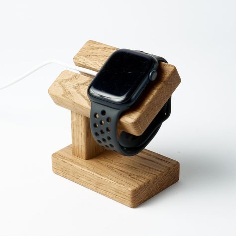 This Apple Watch wood dock stand for a desk is made from wood oak and covered with oil. Dimensions of the Apple Watch docking stand are 8cm x 5.2cm x 9.2cm ( 3 1/7" x 2" x 3 2/3"). This iWatch wood docking station can be an original Christmas gift for a husband or any man. more Apple Watch dock station: https://www.etsy.com/shop/nikmikWood?ref=hdr_shop_menu§ion_id=24151877 Shipping Once payment is received, items will be shipped within 1-2 business days via registered airmail with tracking info Wooden Apple Watch Stand, Wood Charging Station, Vans Authentic Red, Watch Wood, Wood Docking Station, Apple Watch Stand, Apple Watch Charger, Dock Station, Watch Stand