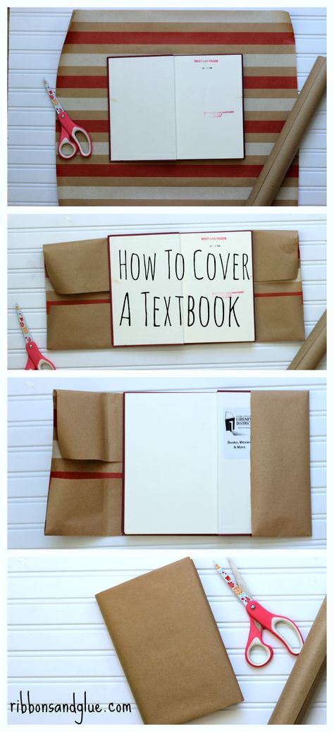 Textbook Covers Diy, Upcycling, Organisation, How To Cover Notebook With Paper, How To Cover Books For School, Paper Wrapped Books, Protective Book Covers, Cover A Book With Paper, Diy Paper Book Cover