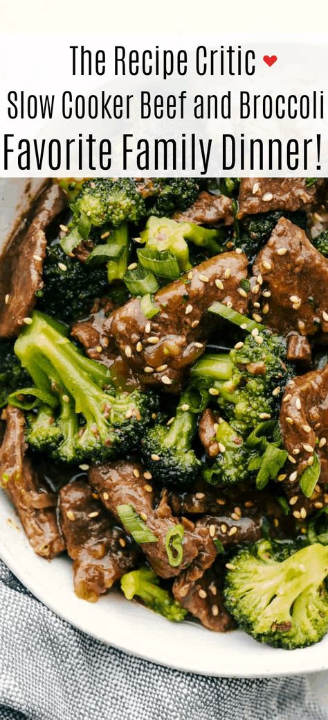 This Beef and Broccoli takes just minutes to throw in the slow cooker. The beef melts in your mouth and the flavor is out of this world! My top five favorite recipes on the blog! Slow Cooker Beef And Broccoli, Slow Cooker Beef Tips, Crockpot Beef And Broccoli, Slow Cooker Recipes Beef, Easy Crockpot Dinners, Beef And Broccoli, Beef Tips, Beef Stir Fry, Slow Cooker Dinner