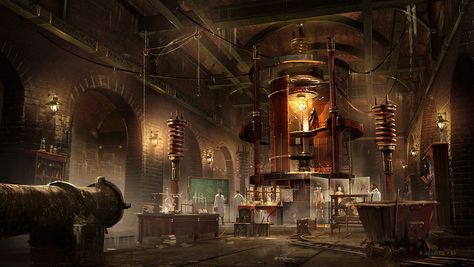 Underground Lab - Characters & Art - Assassin's Creed Syndicate Underground Lab, Assassin's Creed Syndicate, Labs Art, Assassins Creed Syndicate, Concept Art World, Game Concept Art, Assassin’s Creed, Environment Design, Assassins Creed