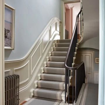 Georgian Staircase - Photos & Ideas | Houzz Georgian Terrace House Interior, Georgian House Uk, Georgian Staircase, Staircase Traditional, Terrace House Interior, Dream Estate, Staircase Pictures, Georgian Terrace, Timber Staircase