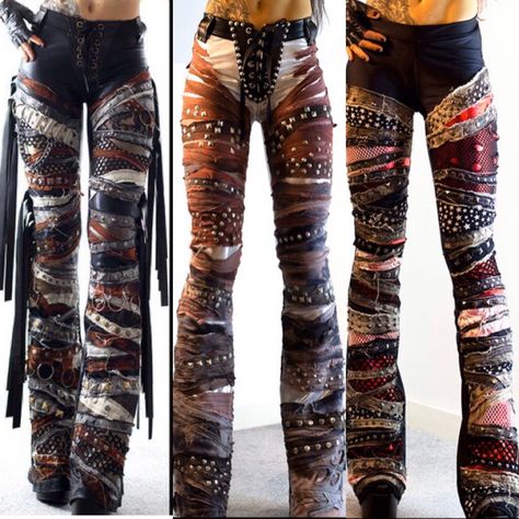 Scrap Pants, Patchwork Pants, Aesthetic Rooms, Diy Fashion, Monster High, Art Inspiration, Sewing, Nails, Pants