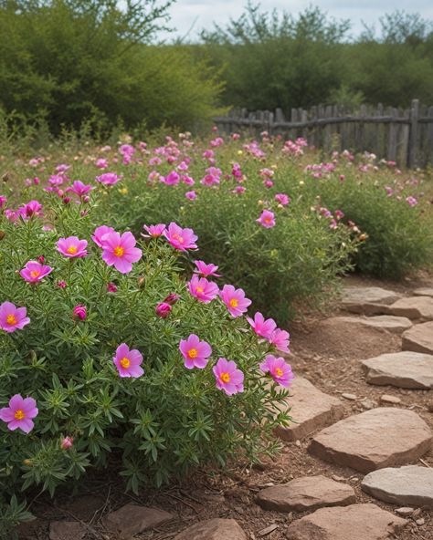 10 Best Shrubs For Texas Hellstrip Landscaping Drought Tolerant, North Texas Front Yard Landscaping Ideas, Texas Rock Rose, Texas Flower Garden Ideas, Central Texas Backyard Landscaping, South Texas Landscaping Front Yards, North Texas Flower Beds Front Yards, Central Texas Native Plants Landscaping, Zone 9 Gardening Texas