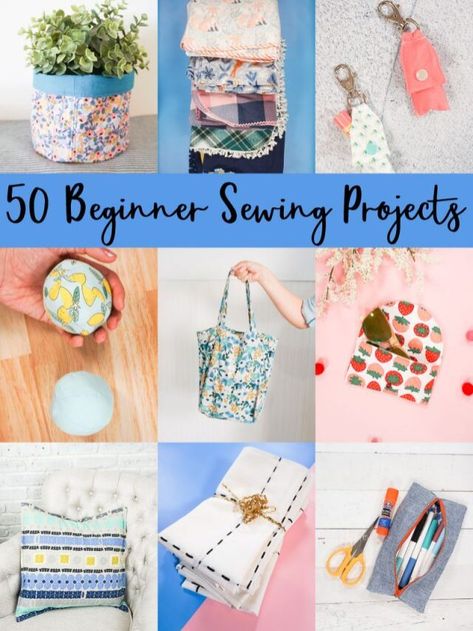 Small Useful Sewing Projects, Couture, Sewing Machine Crafts For Beginners, Easy Things To Make On A Sewing Machine, Very Easy Sewing Projects For Beginners, Sew Beginner Projects, Best Selling Sewn Items, Starting Sewing Projects, Absolute Beginner Sewing Projects